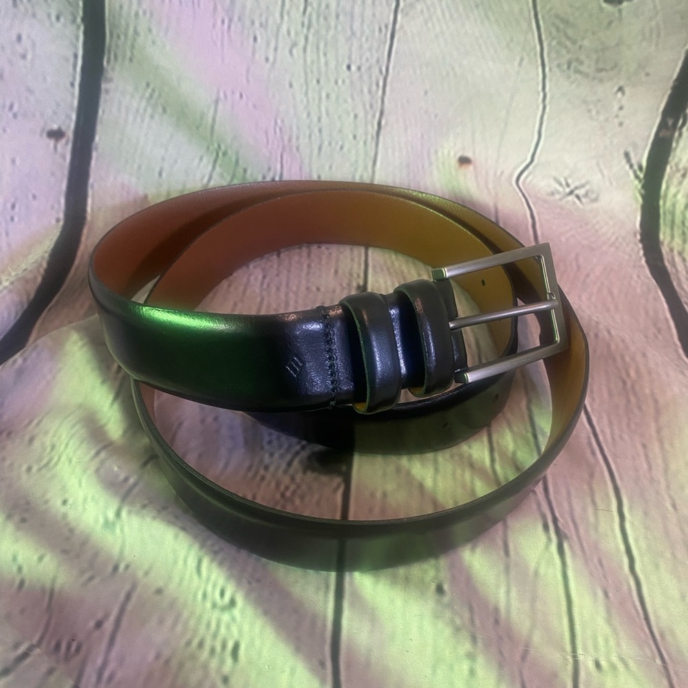 5/$20 Joseph Abboud Men’s Black Genuine Leather Handcrafted in Italy Belt Sz 40‎